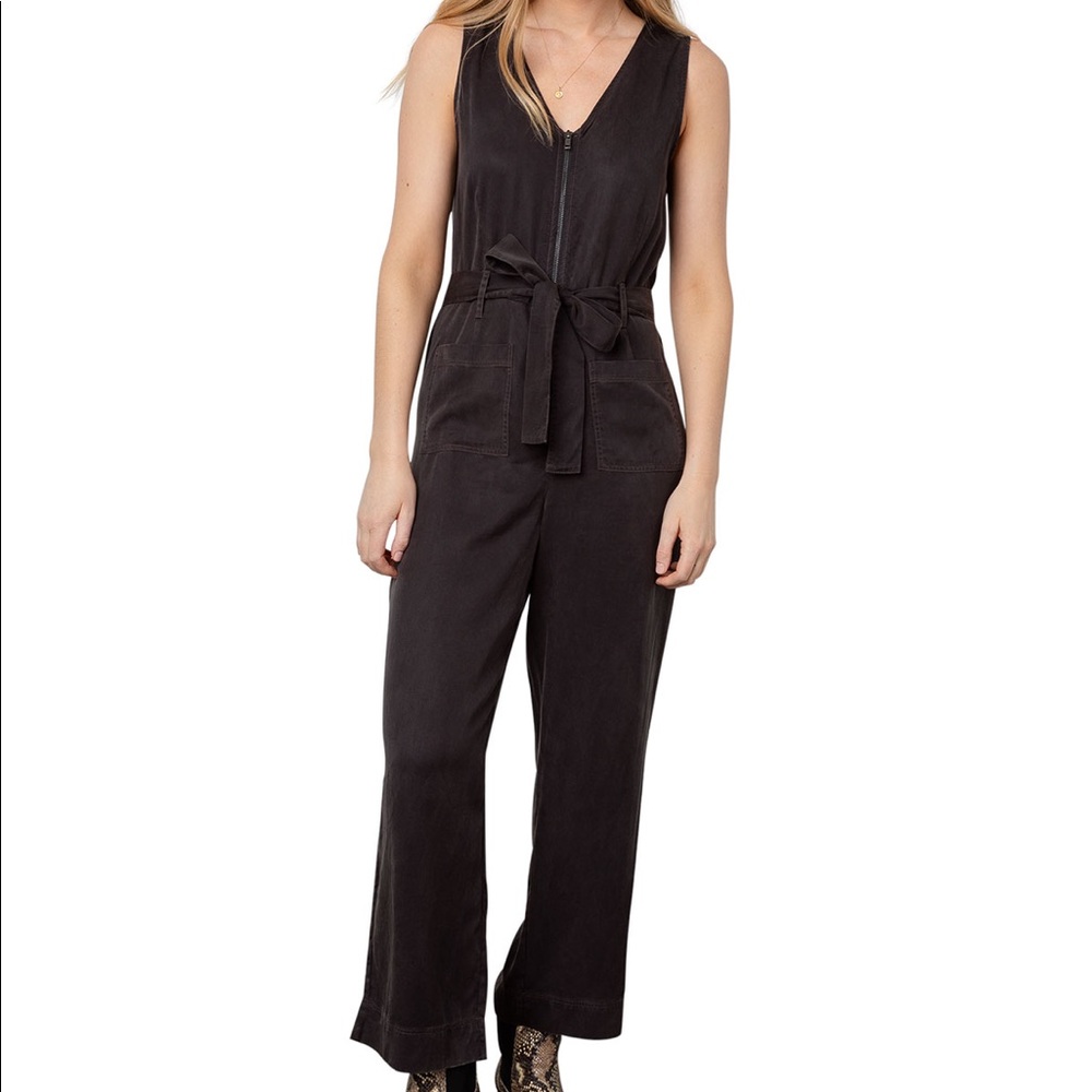 SOLD-Rails Luke Belted Jumpsuit-Coal-NWT-XSmall